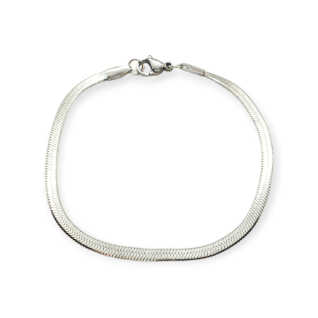 bracelet steel silver snakechain